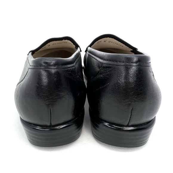 Sas Simplify Moccasin Loafer Flat Black Leather Comfort Shoe Size 5.5 *Wide* EUC - Picture 6 of 13